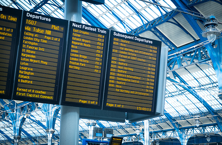 train terminal board